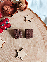 Náušnice - Čokoládové náušnice CHOCOLATE - 14838288_