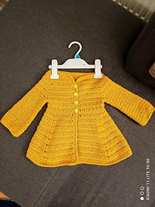 Detské oblečenie - Ručné háčkovaný svetrík smajlík - 14839466_