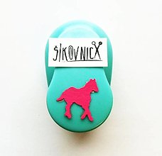 Nástroje - Dierovačka na hrubší papier, moosgummi - 23 mm, kôň - 14840624_
