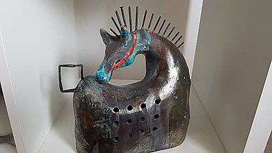 Sochy - Keramika,  Koník Steel - 14840177_