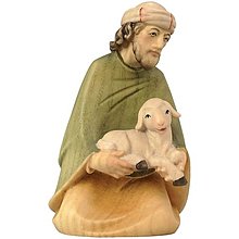 Dekorácie - Kľačiaci pastier s ovečkou - Ranná hviezda - 14840145_