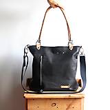 Veľké tašky - Kožená kabelka Klasik Daily *Black* - 14839814_