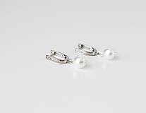 Náušnice - Svadobné perlové náušnice Valentína - 14843659_