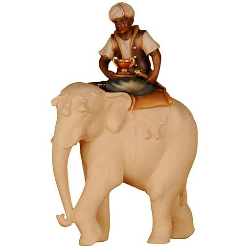 Dekorácie - Vodič slonov (bez slona) - Ranná hviezda (10cm - Béžová) - 14843135_