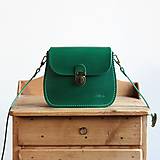 Kabelky - Malá kožená kabelka *Emerald Green* - 14842672_