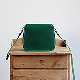Kabelky - Malá kožená kabelka *Emerald Green* - 14842673_