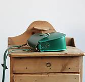 Kabelky - Malá kožená kabelka *Emerald Green* - 14842674_