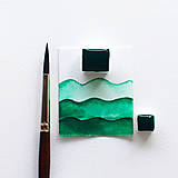 Farby-laky - Akvarelová farba - Smaragdová zelená - 14842899_