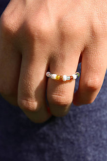 Prstene - PEACE (koralkový prsteň) - 14844682_