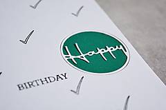 Papiernictvo - Narodeninový pozdrav - Happy Birthday - 14848228_