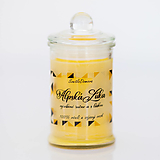 VÝPREDAJ - Vonná sviečka - 100 sójový + 100% včelí vosk - Alpská lúka