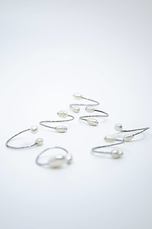 Prstene - Prsteň s perličkami/ chirurgická oceľ - 14849926_