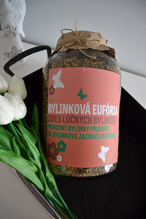 Čaje - Bylinková eufória miešaná z 15 bylín/600g - 14848699_