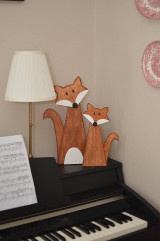 Dekorácie - Líšky dekorácia zvieratko - 14851669_