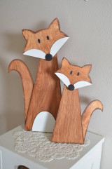 Dekorácie - Líšky dekorácia zvieratko - 14851670_