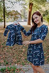 Oblečenie na dojčenie - Rovnaké úpletové šaty MAMA a DCÉRA – kolibrík - 14853175_