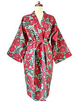 Kimoná - Diva Bara kimono s dáliami - 14851956_