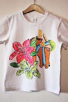 Topy, tričká, tielka - tričko,ručne maľované, - 14851832_