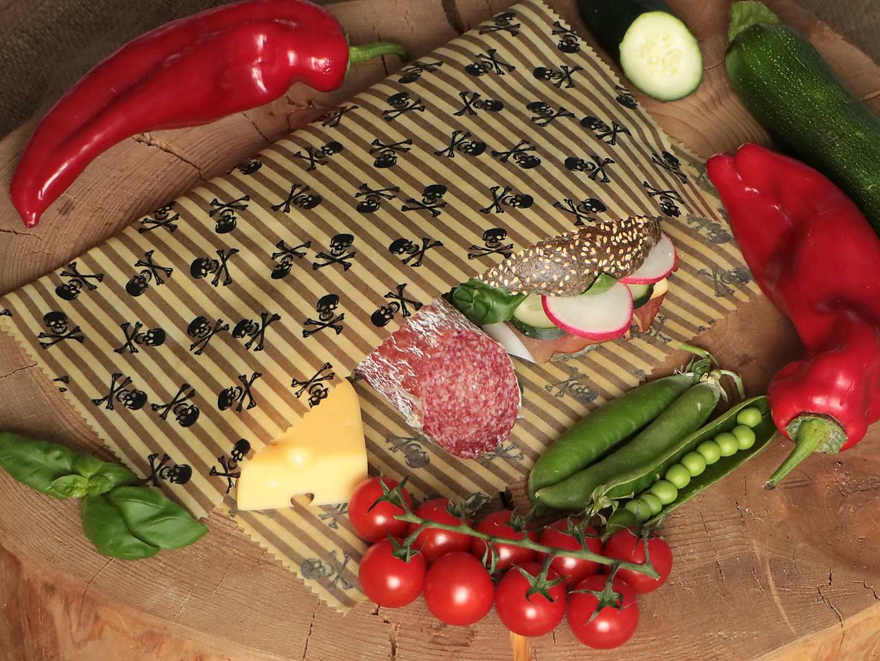 Voskoobrúsok/vrecko lebky pásik rôzne