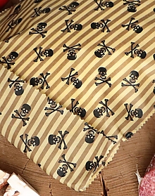 Príbory, varešky, pomôcky - Voskoobrúsok/vrecko lebky pásik rôzne (Vrecko 50cm x 35cm) - 14856003_