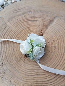 Náramky - Kvetinový náramok pre družičky s ružami - 14854670_
