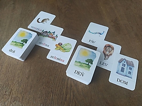 Hračky - Kartičky Prvé čítanie (Obe sady kariet) - 14855835_