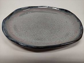 Nádoby - Keramický tanier modrý - 14854737_