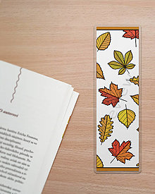 Papiernictvo - Jesenné lístie – záložky do knižky - 14854750_