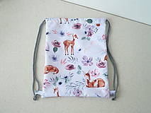 Detské tašky - Detský batoh, srnky na bielej - 14858499_
