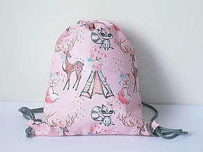Detské tašky - Detský batoh ,indian pink - 14858843_