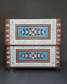 Nábytok - Maľovaná svadobná truhlica II (rôzne veľkosti) - 14856069_