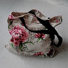Nákupné tašky - Kvety-nákupná texilná taška - 14858912_