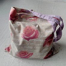 Nákupné tašky - Ruže-nákupná taška - 14858961_