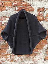 Vesty - Pletená vesta s lurexem - barva černá - 14857135_