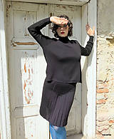 Sukne - JOMA - pletená sukně s plisé - 14857166_