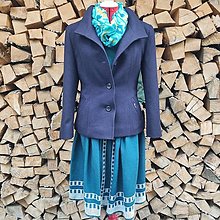 Bundy a kabáty - Vlnený krátky zimný kabát - 14858615_