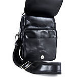 Pánske tašky - Luxusná kožená etuja z hovädzej kože, hladká lesklá koža, čierna farba - 14859642_