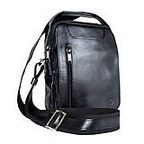 Pánske tašky - Luxusná kožená etuja z hovädzej kože, hladká lesklá koža, čierna farba - 14859643_