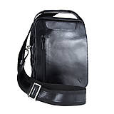 Pánske tašky - Luxusná kožená etuja z hovädzej kože, hladká lesklá koža, čierna farba - 14859645_