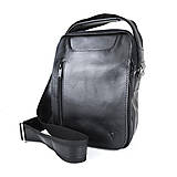 Pánske tašky - Luxusná kožená etuja z hovädzej kože, hladká lesklá koža, čierna farba - 14859650_