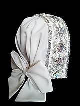 Iné doplnky - Strieborný svadobný čepiec - 14861005_