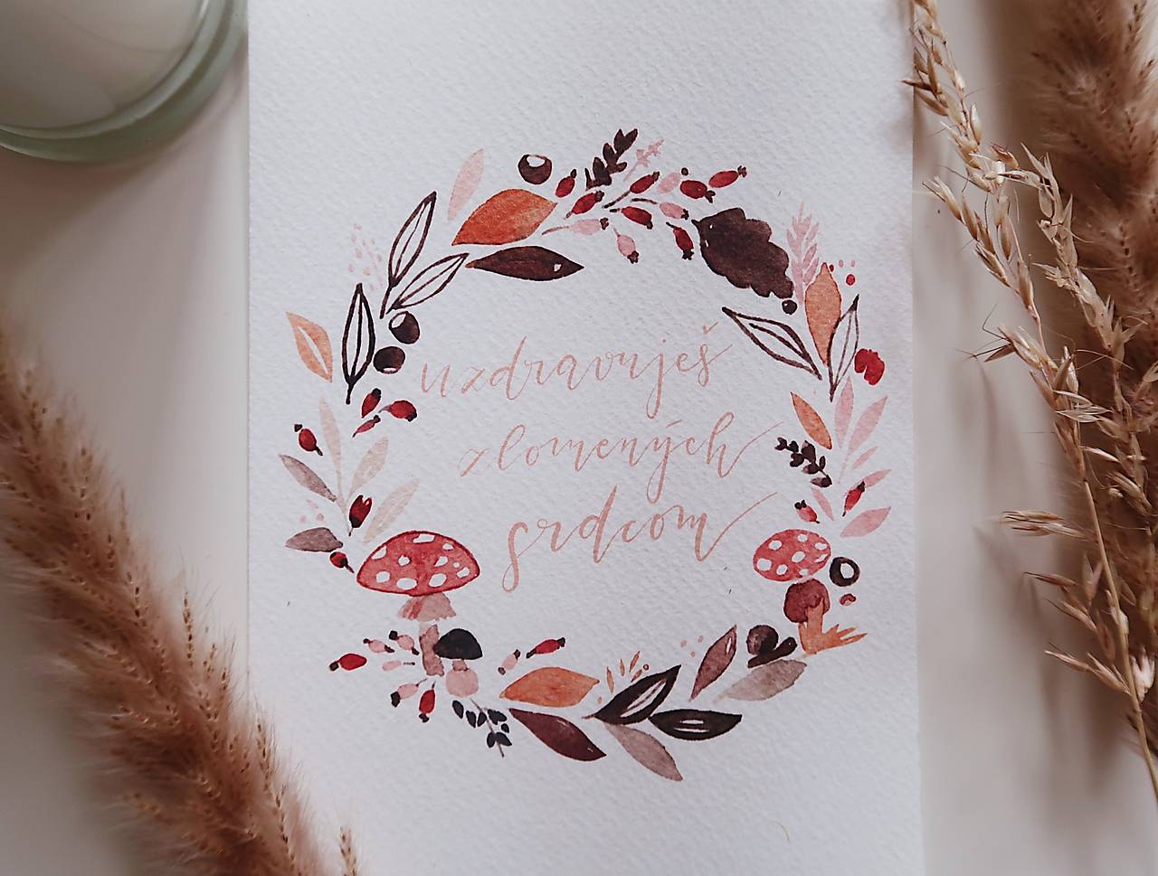 UZDRAVUJEŠ ZLOMENÝCH SRDCOM - art print