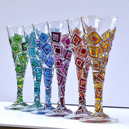 Nádoby - Skleničky na stopce - 14861523_