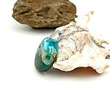Náhrdelníky - Živicový náhrdelník _ Talianské pobrežie (živicové koliesko cca 2,5 cm) - 14864473_
