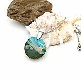 Náhrdelníky - Živicový náhrdelník _ Talianské pobrežie (živicové koliesko cca 2,5 cm) - 14864476_
