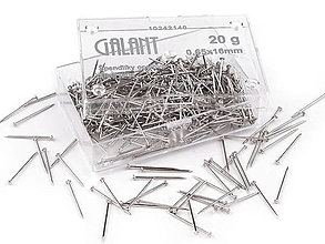 Galantéria - Celokovové špendlíky 16 mm - 14863519_