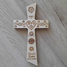 Dekorácie - Svadobný kríž Folk Elegant - 14868308_