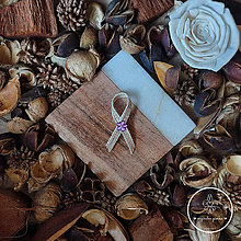 Svadobné pierka - Vintage pierko s purpurovým kvetom 500015 - 14866023_