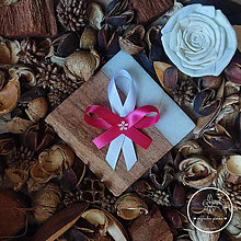 Svadobné pierka - Ružové pierko s ružovým kvetom 101014 - 14867190_