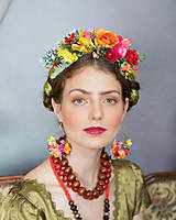 Čiapky, čelenky, klobúky - Frida obojstranná čelenka "dúšok lásky" - 14872567_